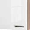 Flex-Well Exclusiv Küchenschränke<Küchen-Oberschrank Valero 60x55cm Hochglanz Weiß-Sonoma Eiche