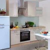 Flex-Well Exclusiv Küchenzeile Orlando 220 cm Kaschmir Glanz-Sonoma Eiche< Herde|Kochfelder