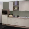 Clearance Flex-Well Exclusiv Küchenzeile Orlando 280 cm Kaschmir Glanz-Sonoma Eiche NB