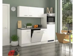 Sale Flex-Well Exclusiv Küchenzeile Joelina 210 cm Weiß matt