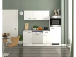 Sale Flex-Well Exclusiv Küchenzeile Joelina 210 cm Weiß matt