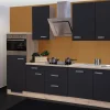 Outlet Flex-Well Exclusiv Küchenzeile Lara 280 cm Anthrazit-San Remo Eiche NB