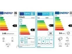Flex-Well Exclusiv Küchenzeile Lund 310 cm Lichtgrau glänzend-Rauchgrau< Kühlschränke