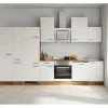 Flex-Well Exclusiv Kühlschränke<Küchenzeile Vintea 360 cm Magnolia matt - Lancelot Oak
