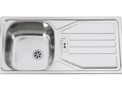 Flex-Well Exclusiv Küchenzeile Lund 270 cm Lichtgrau glänzend-Rauchgrau< Herde|Kühlschränke