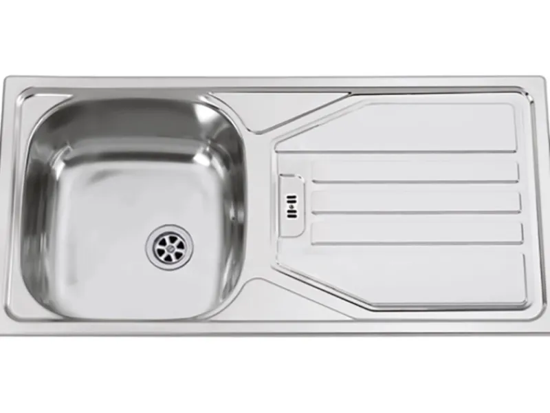 Flex-Well Exclusiv Einbauküchen<Küchenzeile 1701-017 Lund 220 cm Lichtgrau glänzend-Rauchgrau