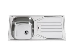 Flex-Well Exclusiv Küchenzeile Cara 270 cm Schilfgrün matt - Artisan Eiche< Kühlschränke|Einbauküchen