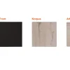 Flex-Well Exclusiv Einbauküchen<Musterpaket Küchenzeile Lara Anthrazit-San Remo Eiche NB