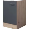 Hot Flex-Well Exclusiv Spülenunterschrank Morena 50 cm ohne Arbeitsplatte Basaltgrau