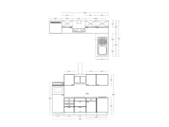 Flex-Well Exclusiv Winkelküchen|Kühlschränke<Winkelküche Cara 280 x 170 cm Schilfgrün matt - Artisan Eiche