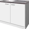 Flex-Well Classic Flex-Well Küchen-Spülenunterschrank inkl. Einbauspüle und Arbeitsplatte Lucca< Küchenschränke