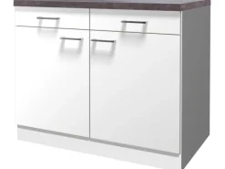Flex-Well Classic Flex-Well Küchen-Unterschrank mit Arbeitsplatte Lucca 100 cm< Küchenschränke