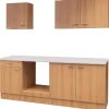 Flex-Well Classic Einbauküchen|Küchenschränke<Flex-Well Küchenzeile 210 cm ohne E-Geräte Nano Buche
