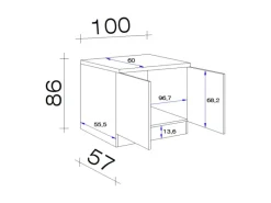 Best Flex-Well Exclusiv Flex-Well Küchenzeile Lara 270 cm Anthrazit San Remo Eiche hell