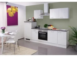 Flex-Well Classic Flex-Well Küchenzeile Lucca 280 cm Weiß< Einbauküchen|Kochfelder