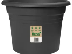 New Florus Pflanztopf Mediterran Cilindro  Ø 25 cm Anthrazit