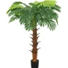 furnicato Künstliche Palme Cycas mit Topf 160 cm Grün< Töpfe