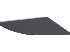 Glasregal Bransley 0,6 cm x 25 cm x 25 cm Schwarz< Küchenregale