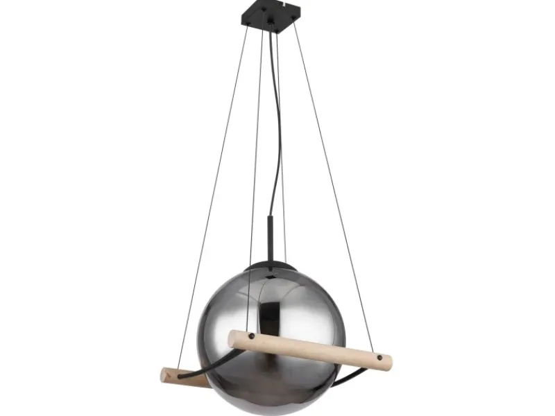 Globo Kücheninseln<Hängeleuchte Leona Schwarz Ø 30 cm