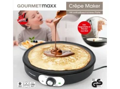 Outlet GOURMETmaxx Crepe Maker 1.200 W inkl. Teigverteiler und Crepe-Wender Ø 30 cm