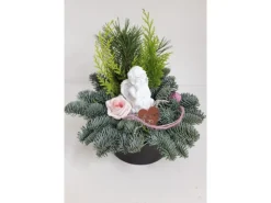 Outlet Grabschale mit Engel Rosa Topf ca. 15 cm