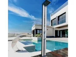 Gre Aluminium-Solardusche Luxe 38 l< Einhebelmischer