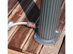 Gre Einhebelmischer<Solardusche aus Aluminium 18 l Schwarz