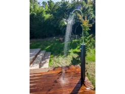 Gre Einhebelmischer<Solardusche aus Aluminium 18 l Schwarz