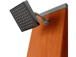 Gre Solardusche aus Aluminium 32 l Holzfarben< Einhebelmischer
