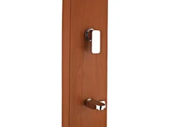 Gre Solardusche aus Aluminium 32 l Holzfarben< Einhebelmischer