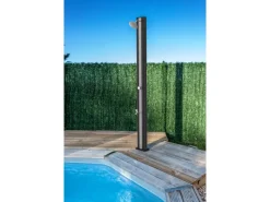 New Gre Solardusche aus PVC 40 l Schwarz