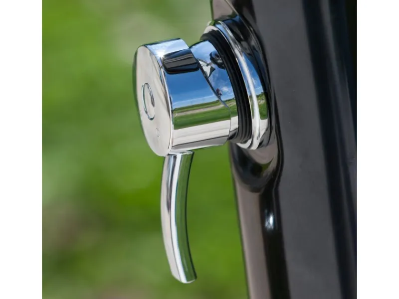 Gre Solardusche Gebogen aus PVC 22 l Schwarz< Einhebelmischer
