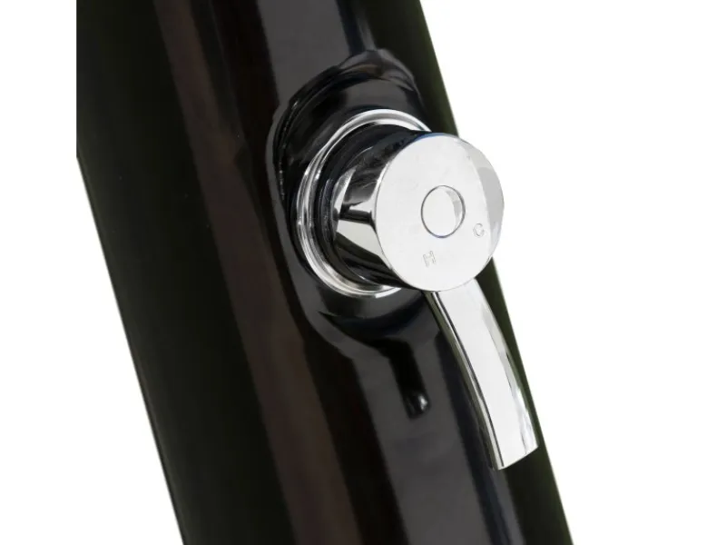 Gre Solardusche Gebogen aus PVC 22 l Schwarz< Einhebelmischer