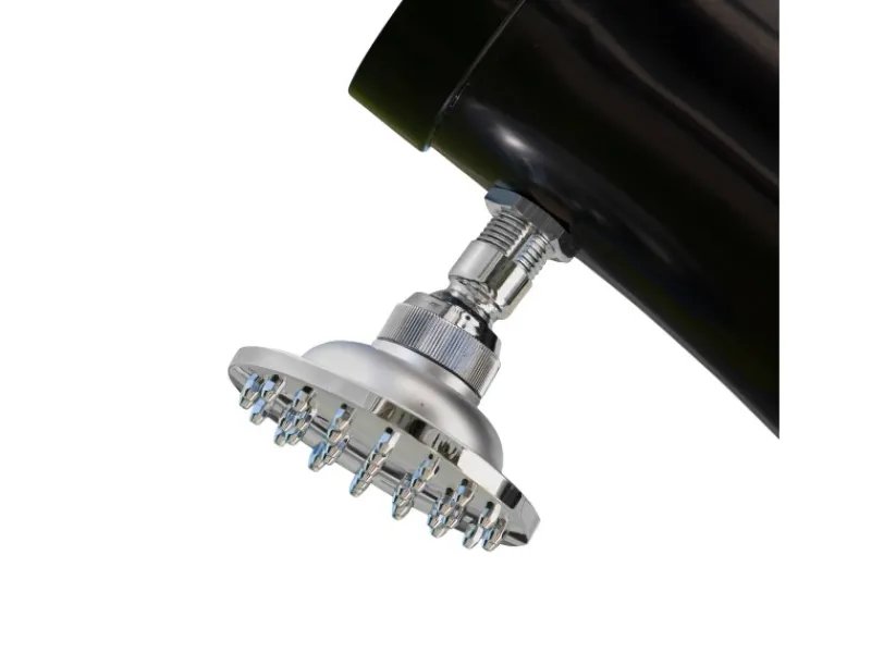 Gre Solardusche Gebogen aus PVC 22 l Schwarz< Einhebelmischer