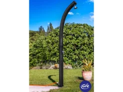 Gre Solardusche Gebogen aus PVC 22 l Schwarz< Einhebelmischer