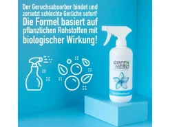 Discount GreenHero Geruchsentferner Spray für Textilien, Schuhe etc. gegen Gerüche, Neutralisiert Gerüche