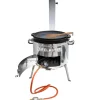 Grillpeter Utschak Set MultiFlame mit18l Kazan und Pfanne-Deckel aus Gusseisen< Pfannen