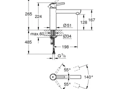 Grohe Einhand-Küchenarmatur Concetto Chrom< Einhebelmischer