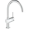 New Grohe Einhand-Spültischbatterie Minta Chrom C-Auslauf