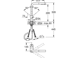 Grohe Einhand-Spültischbatterie Minta Chrom herausziehbarer SpülDusch< Einhebelmischer