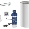 Grohe Einhebelmischer<Einhand-Spültischbatterie und Boiler Red Duo Size-M Chrom