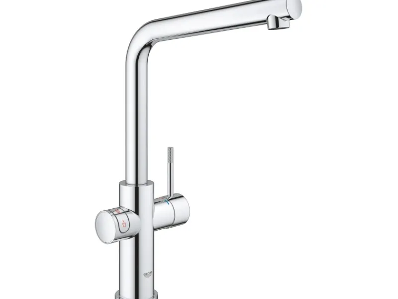 Grohe Einhebelmischer<Einhand-Spültischbatterie und Boiler Red Duo Size-M Chrom