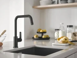 Grohe Einhebelmischer<Einhand-Spültischbatterie Start 1/2" Schwarz Matt
