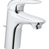 Grohe Einhand-Waschtischbatterie Eurostyle S-Size geschlossener Hebelgriff Chrom< Einhebelmischer
