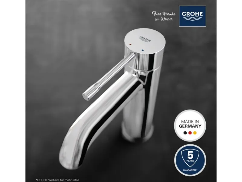 Grohe Einhebelmischer<Einhand-Waschtischbatterie Essence S-Size Chrom Glatt