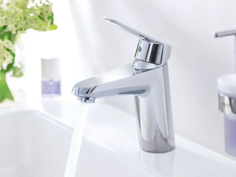 Grohe Einhebelmischer<Einhand-Waschtischbatterie Eurodisc Cosmopolitan S-Size DN 15 Glatt Chrom