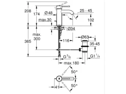Grohe Einhand-Waschtischbatterie Essence S-Size< Einhebelmischer|Zubehör Für Küchenarmatur