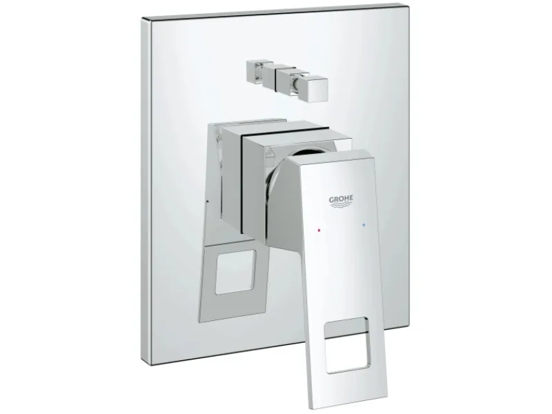 Grohe Einhebelmischer<Einhebelmischer-Wannenarmatur Eurocube Chrom