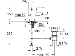 Grohe Einhebelmischer<Einhebelmischer-Waschbeckenarmatur Feel Chrom