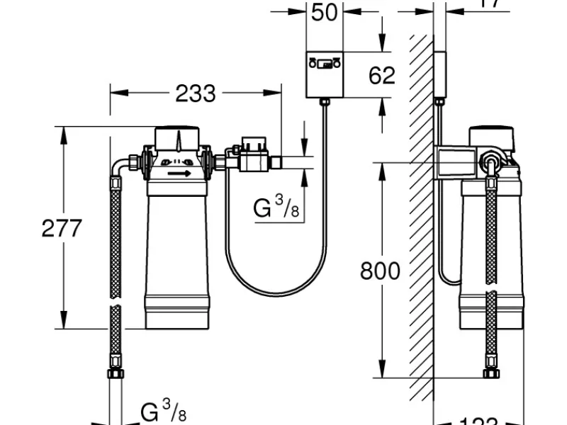 Grohe Wassersysteme<Filter mit Filterkopf Red